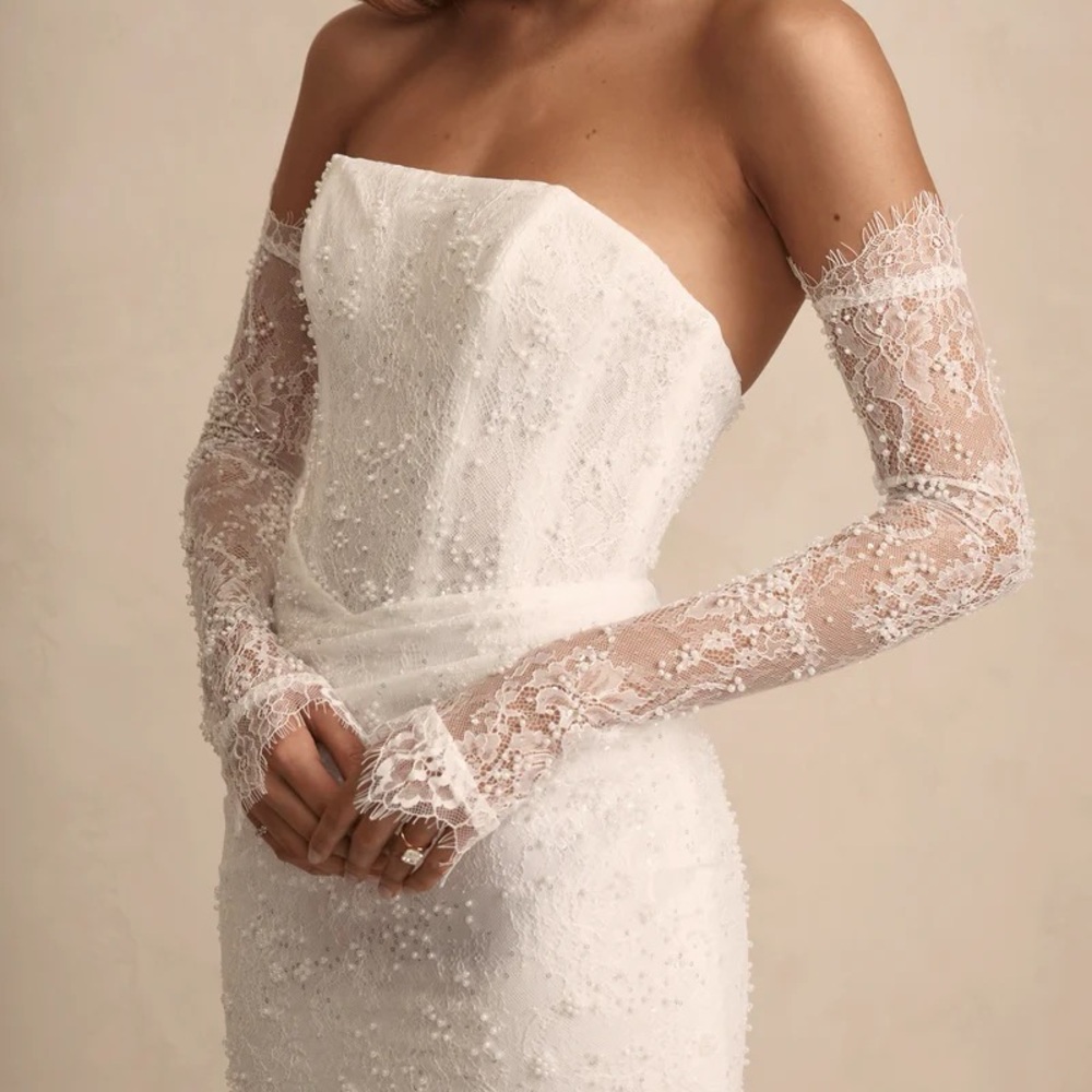 Detachable bridal sleeves - Made With Love Bridal - HAVEN CHANTILLY SLEEVES